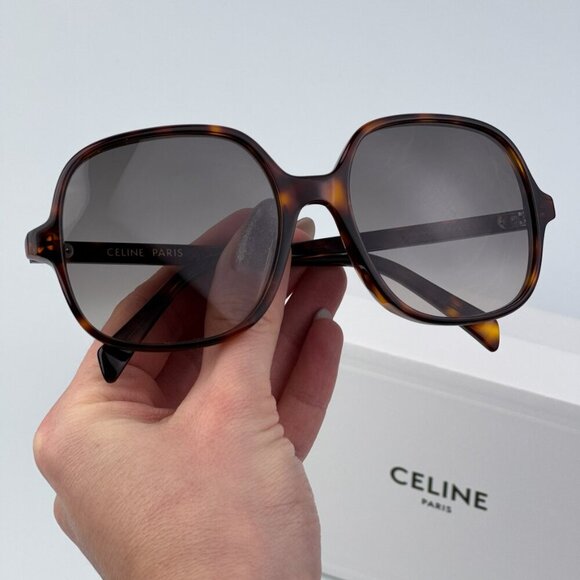Celine CL40244U 52F CELINE THIN BRAND NEW Sunglasses Havana Gradient Women - Picture 2 of 10